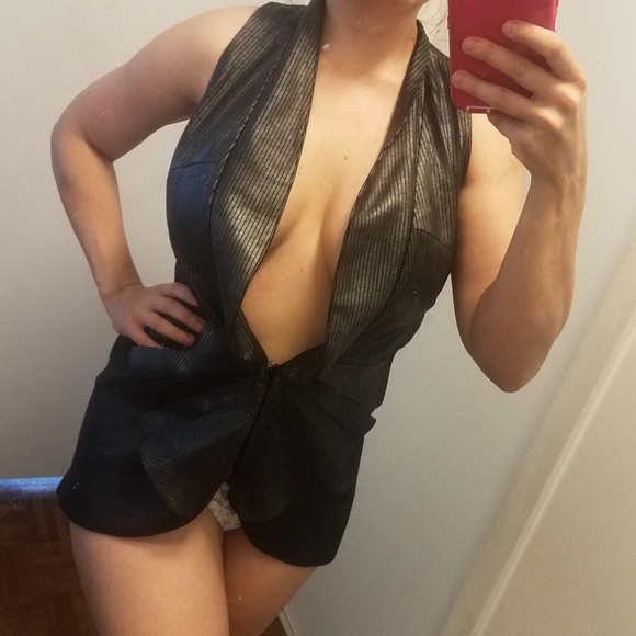 NWT Walter Baker Faux Leather Vest - Picture 2 of 8